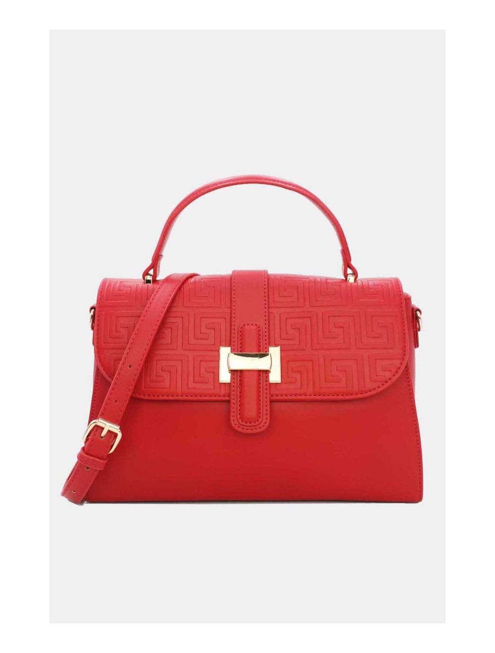 Sac à Main Effet Cuir Avec Fermoir Langette
